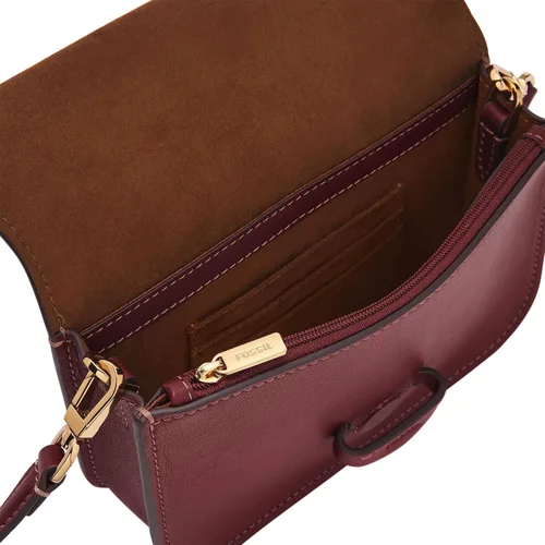 Vista 4 de Fossil Lennox - Bolso cruzado de piel con solapa grande o pequeña para mujer