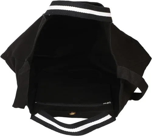 Vista 6 de Eco Right Bolsa de lona extragrande para compras y trabajo, bolsa de playa con asas cruzadas ajustables