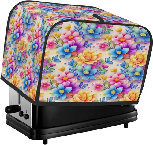 Vista 12 de Funda para tostadora de animales de gallo, 2 rebanadas, protección contra el polvo y las huellas dactilares, fundas para pan, fundas lavables