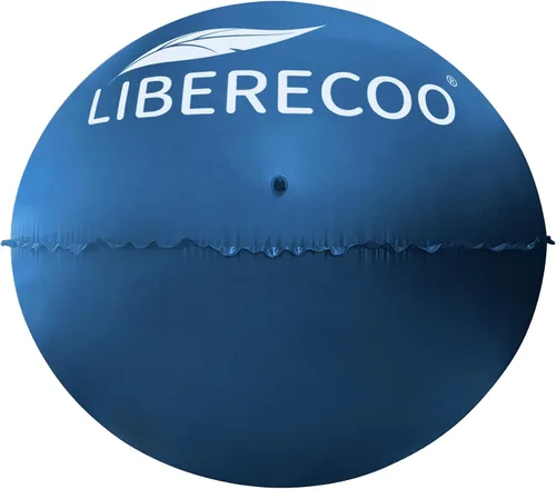Vista 9 de LIBERECOO Almohadas de piscina redondas de 4 pies para piscinas sobre el suelo - Almohadas de invierno súper duraderas de 0.4 mm Almohadas