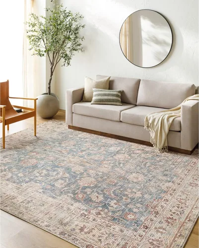Vista 9 de Livabliss x Becki Owens - Alfombra vintage Marlene para pasillo, 2'7" x 7'3", Beige/Multi, (7' y menos)