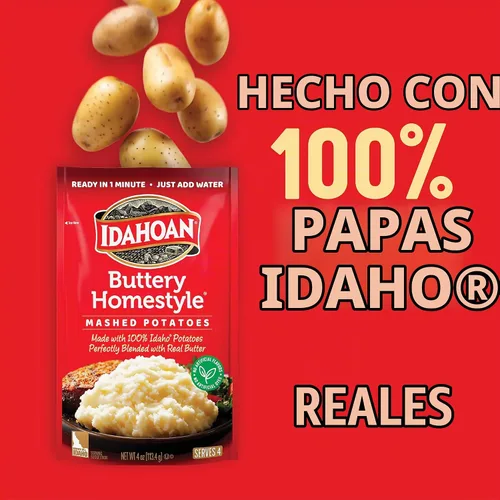 Vista 3 de Idahoan® Buttery Homestyle® Puré de papas, 4 onzas (paquete de 12)