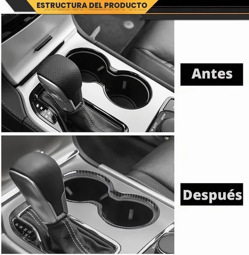 Vista 3 de CNNELL Cubierta del soporte de la taza del cambio de engranajes de fibra de carbono del bisel