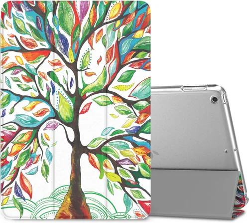 Vista 31 de MoKo Funda para iPad 9.7 2018/2017 de 5ª / 6ª Generación - Funda delgada y ligera con soporte para Smartphone con parte trasera translúcida