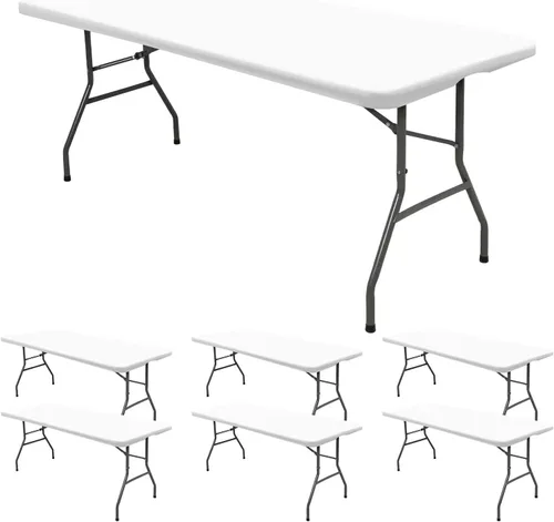 Vista 38 de 6 Pack de Manteles Ajustados para Mesas Rectangulares de 8 Pies, Cubierta de Mesa Aqua Azul Elástica para Picnic al Aire Libre, Paños de Mesa