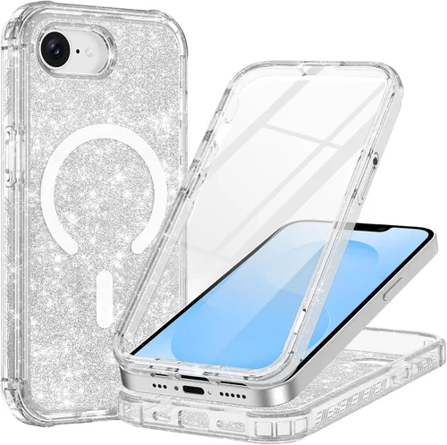 Vista 13 de Hekodonk Funda para iPhone 15 Pro Max, compatible con Magsafe [protector de pantalla de vidrio templado integrado y protección de lente de cámara]