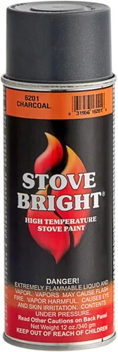 Vista 17 de Pintura en aerosol Stove Bright de alta temperatura, metálica, hasta 1200 grados, 12 onzas (paquete de 1), 1A53H001 - transparente