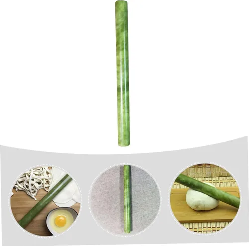Vista 8 de UPKOCH Rodillo para rodillo, rodillo de jade, rodillo de bolas de masa de madera, masa de pastelería, rodillo de madera para hacer gomitas