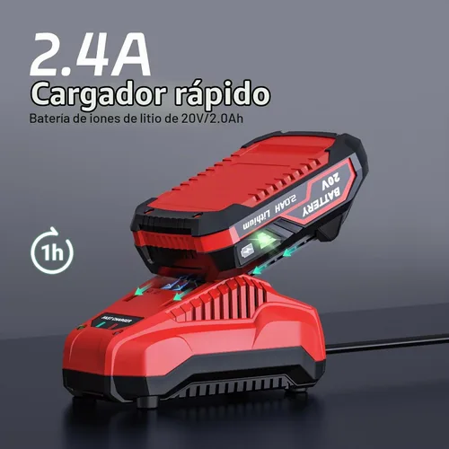 Vista 8 de Sierra de calar - Sierra inalámbrica de 20V con batería y cargador 2700 SPM Sierra recargable con 10 piezas de cuchillas de corte Ángulo de bisel