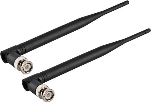 Vista 8 de Bingfu Antena receptora de micrófono inalámbrico UHF 400 MHz-960 MHz BNC Antena macho (paquete de 2) para sistema de micrófono inalámbrico, receptor