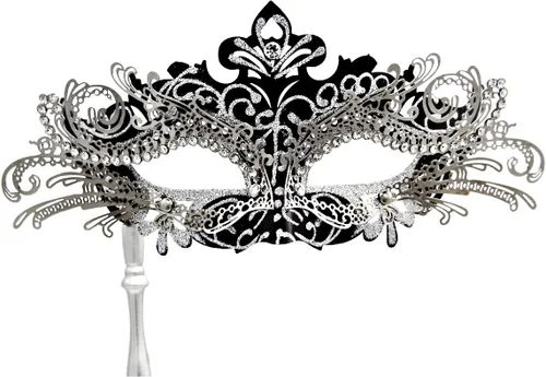 Vista 3 de IETANG Juego de máscaras venecianas de Mardi Gras para parejas con collar y pajarita