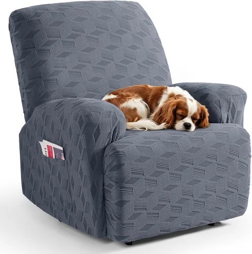 Vista 11 de TAOCOCO Funda para Reclinable de 3 Piezas, Fundas para Silla Reclinable, Funda Elástica de Jacquard para Silla Reclinable, Protector de Muebles