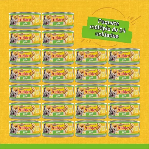 Vista 4 de Purina Friskies Country Style Dinner - Alimento húmedo para gatos, (24) latas de 5.5 onzas