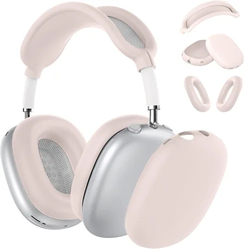 Vista 16 de Funda rígida para AirPods Max con modo de sueño, funda de transporte para auriculares con almohadillas de silicona para AirPods