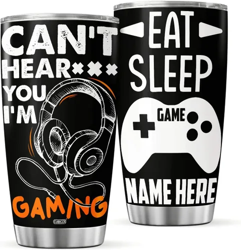 Vista 13 de CUBICER Vaso de café personalizado para ciclismo, taza de viaje con tapa, taza aislada, regalos de Navidad para mujeres, hombres, adultos, amigos