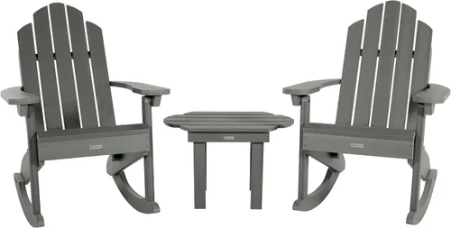 Vista 18 de Highwood Classic Westport 2 Adirondack - Mecedoras con mesa auxiliar, color negro