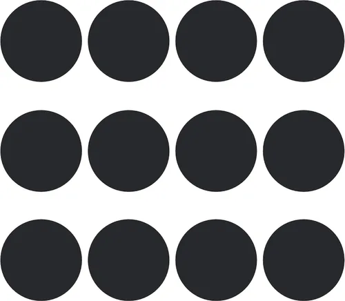 Vista 36 de LiteMark Calcomanías extra pequeñas, puntos de vinilo extraíbles, calcomanías circulares con acabado mate, calcomanías redondas para pared de aula