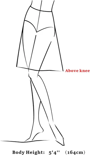 Vista 6 de Allegra K Vestido camisero acampanado de algodón con botones para mujer