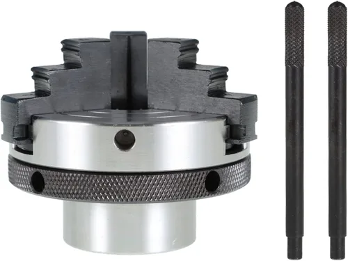 Vista 5 de marddpair Portabrocas de torno de madera de 3 pulgadas, portabrocas de torno de madera de 3 mandíbulas, mandril de torno de 1 pulgada x 8TPI