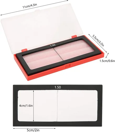 Vista 2 de Kadimendium Lente de lupa de vidrio de soldadura Lente de soldadura Lente de soldadura Protección ocular Accesorios de soldador 1.0/1.5/2.0/2.5/3.0
