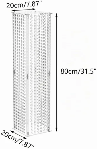 Vista 6 de NUPTIO Soporte para florero de trompeta, 24 pulgadas de alto, dorado, juego de 2 Elegante decoración geométrica de mesa de centro de mesa