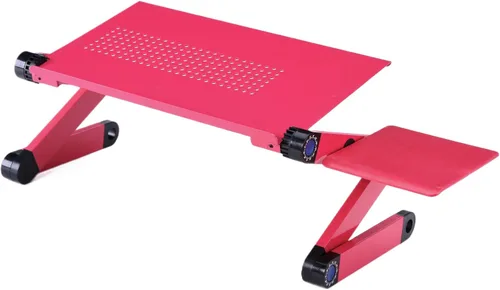 Vista 7 de Bandeja de escritorio ergonómica con ventilación para computadora portátil (16.535 x 10.236 in con alfombrilla de mouse y ventiladores dobles, negro)