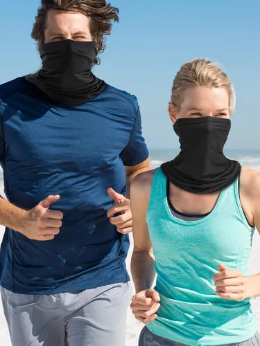 Vista 5 de Geyoga Neck Gaiter Bandana Face Mask Summer UV Protection Cooling Breathable Face Mask Neck Scarf Balaclava for Men Women