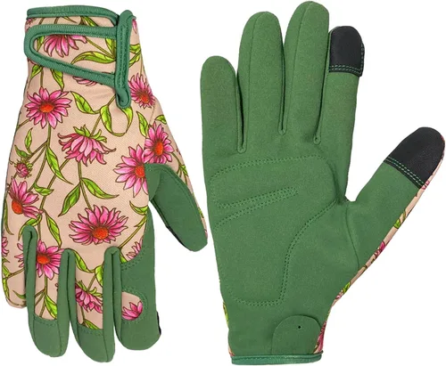 Vista 21 de Guantes de jardinería para hombres y mujeres, a prueba de espinas y resistentes a pinchazos, guantes de trabajo de seguridad y jardinería, regalos