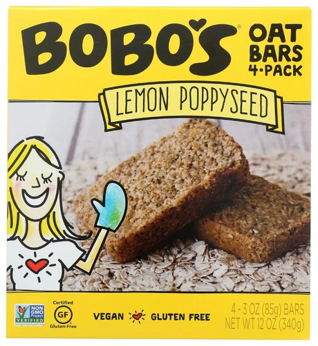 Vista 26 de Bobo's Barras de mantequilla de almendra y avena, sin gluten, sin OGM, avena integral, paquete de 12 Barritas de aperitivo Para llevar Hechas