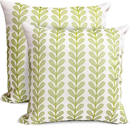 Vista 37 de Juego de 2 fundas de almohada decorativas negras boho 16x16 pulgadas, fundas de almohada de lino modernas estilo bohemia campestre para exteriores