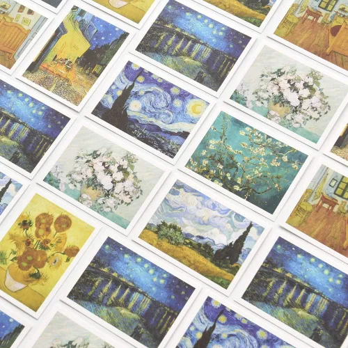 Vista 7 de Monolike Message Gogh - Tarjeta de mensaje, paquete de mezcla de 40 minitarjetas individuales y 20 sobres