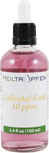 Vista 6 de Oro coloidal 10 ppm 3.4 Fl Oz - 3.4 fl oz Probado por terceros Heiltropfen®