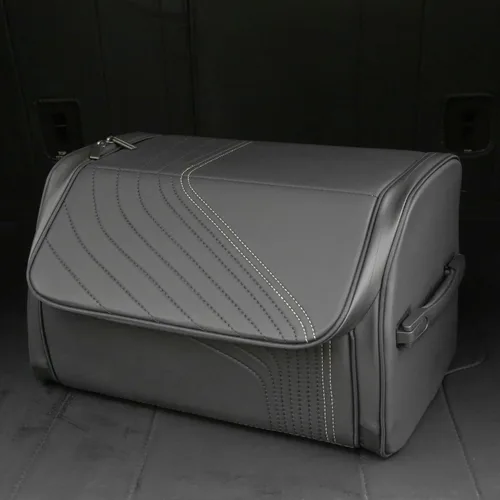 Vista 8 de TOPABYTE Organizador de maletero de coche con capacidad de tapa, bolsa