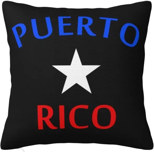 Vista 16 de Fundas de almohada con bandera puertorriqueña, fundas de almohada decorativas de 18 x 18 pulgadas, funda de almohada para decoración al aire libre