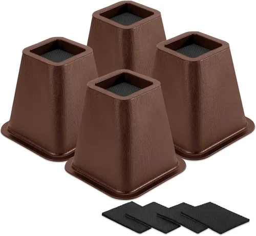 Vista 20 de Paquete de 12 elevadores de muebles de 1 pulgada, elevadores de cama ajustables resistentes para mesa, escritorio, sofá, gabinete, marco de cama