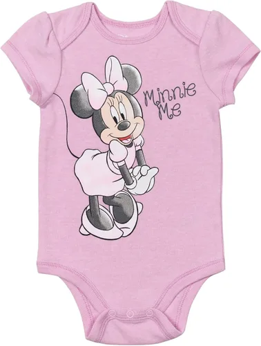 Vista 3 de Disney Minnie Mouse - Conjunto de traje de 4 piezas con pantalones y gorro para bebé recién nacido a bebé