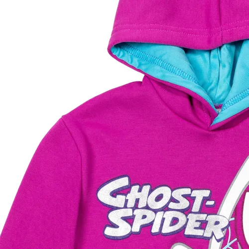Vista 5 de Marvel Spidey and His Amazing Friends Ghost-Spider - Sudadera con capucha para niñas y niños pequeños