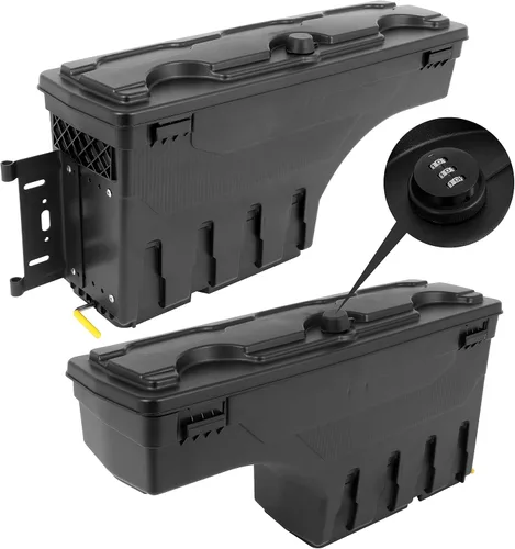 Vista 8 de ROADFAR Caja de almacenamiento para caja de camioneta con contraseña F-150 1997-2014 con contraseña, caja de herramientas para caja de herramientas