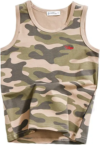 Vista 18 de Camisetas sin mangas de algodón suave para niños pequeños, paquete de 3