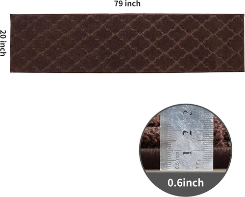 Vista 2 de COSY HOMEER Tapetes suaves de cocina para el frente del fregadero, alfombras y tapetes de cocina súper absorbentes, de 20 x 79 pulgadas, tapete