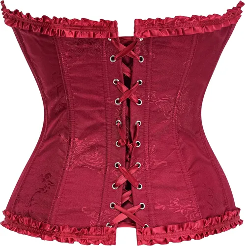 Vista 19 de SZIVYSHI Corsé para mujer, lencería moldeadora, body con cintura de encaje
