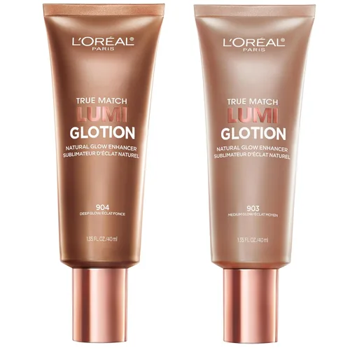 Vista 20 de L'Oréal Paris Maquillaje True Match Lumi Glotion, Potenciador de brillo natural, Iluminador resaltador, Gotas bronceadoras para un brillo bañado por