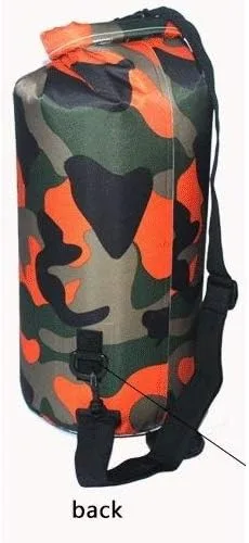 Vista 4 de Bolsa seca impermeable de PVC – Bolsa de almacenamiento seca ligera con tapa enrollable – Múltiples opciones