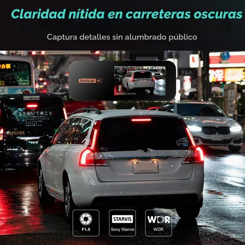 Vista 6 de BOTSLAB Cámara de salpicadero 4k delantera y trasera, monitor de estacionamiento 24/7 con kit cableado, dashcam ultra gran angular de 170°, ADAS