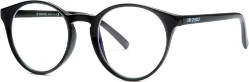 Vista 7 de K KENZHOU Gafas de bloqueo de luz azul para mujer con montura redonda