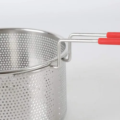 Vista 9 de Colador de fideos de acero inoxidable Filtro de alimentos fritos Colador Colador Cuchara Colador Cesta