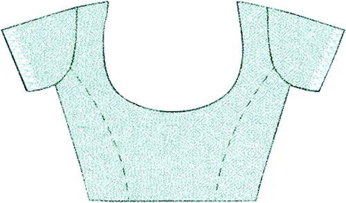 Vista 6 de Chandrakala Sari étnico indio étnico para mujer con blusa sin coser (1310)