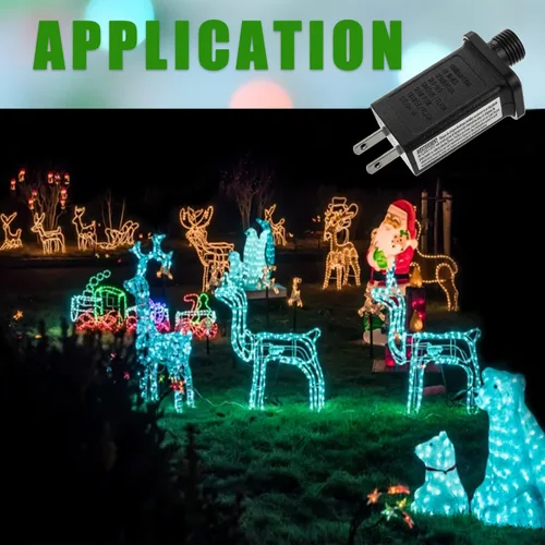 Vista 5 de Controlador LED de repuesto para transformador de 12 V, 6 W, clase 2, con 8 modos de suministro para cadena de luces de Navidad, decoraciones