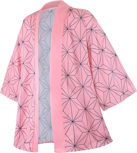 Vista 3 de Batas de anime de Tanjiro - Disfraz de cosplay Zenitsu Kimono