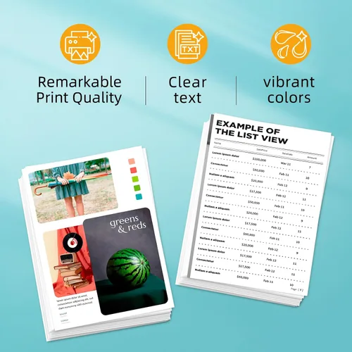 Vista 5 de OEGGOINK 64XL - Cartuchos de tinta negros y de color compatibles con HP 64XL, paquete combinado de cartuchos de tinta compatibles con HP 64, tinta